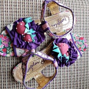 Irregular Choice strawberry sandals🍓